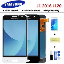 Sinmaytai ЖК-дисплей для samsung Galaxy J1 J120F J120DS J120G J120M J120 ЖК-дисплей Дисплей кодирующий преобразователь сенсорного экрана в сборе Замена