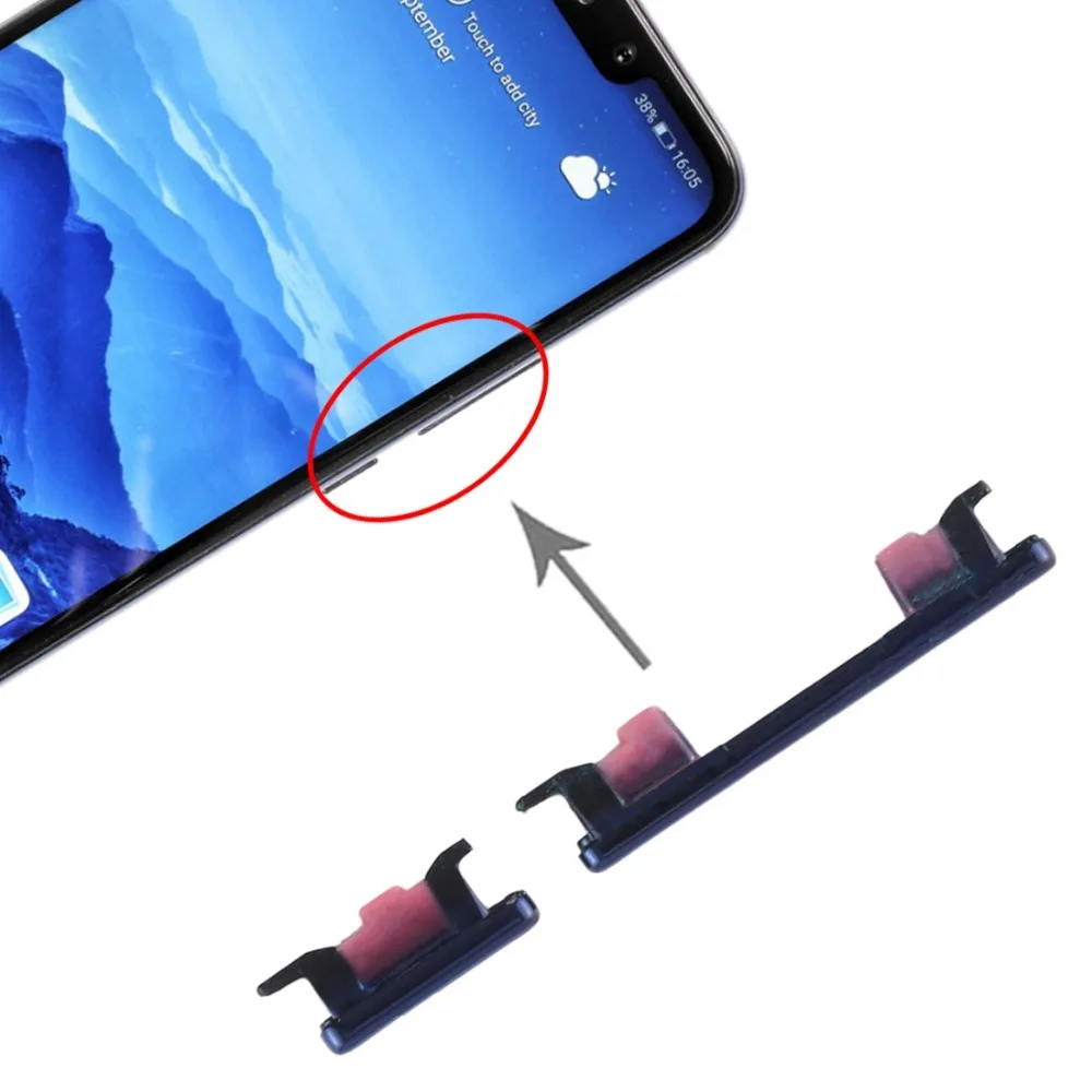 Боковые клавиши для huawei mate 20 Lite On Off Key кнопки громкости набор боковых кнопок части