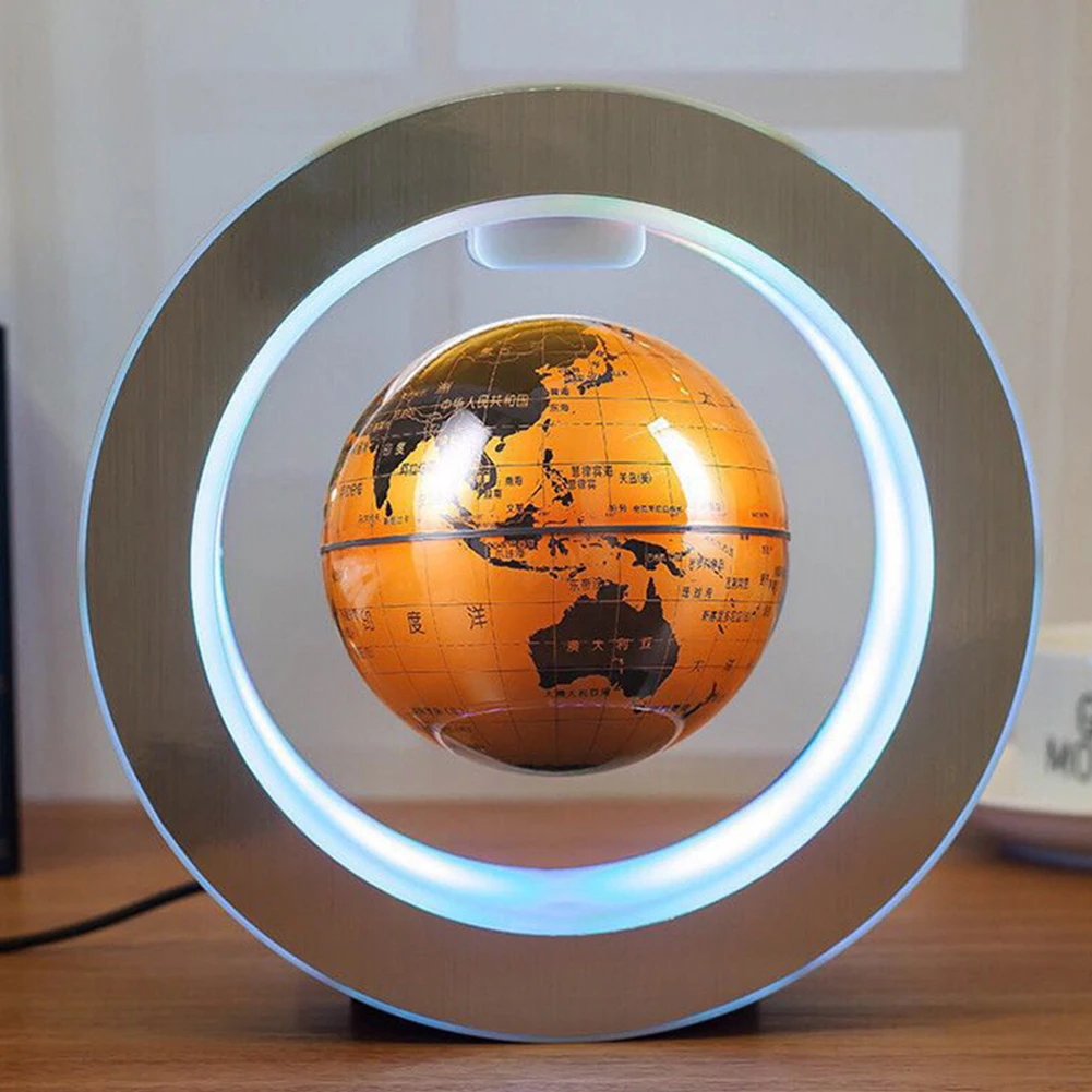 

Office Anti-gravity 4 Inch Auto Rotating World Map Gift Magnetic Levitation Illuminated Floating Globe Led Decorative Earth Home