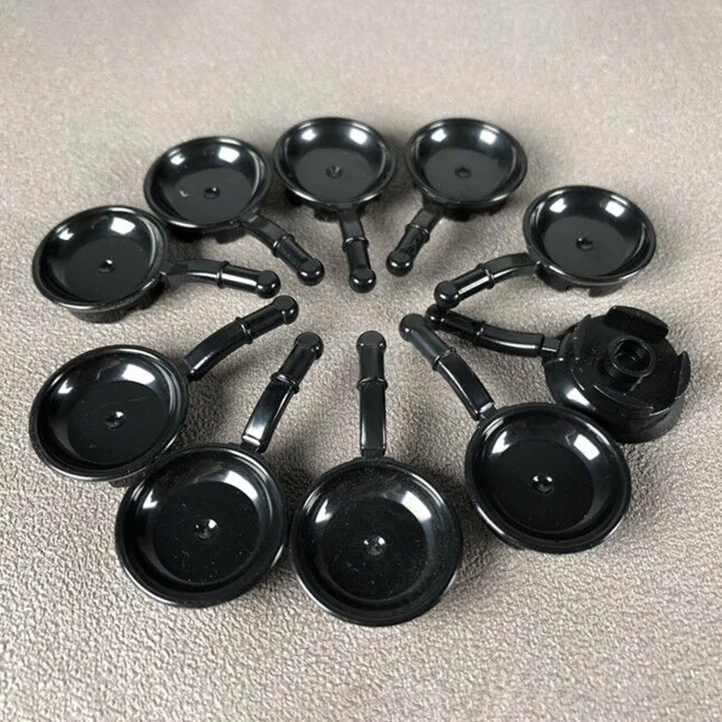 10pcs MOC Figures Accessories Food Kitchen Tools Frying Pan Kitchenware Cookware Building Blocks Bricks DIY Toys for Children (5)