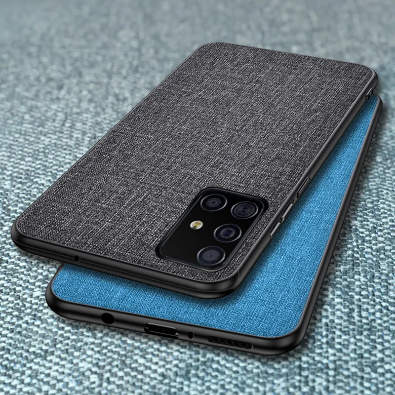 Тонкий тканевый чехол для Samsung Galaxy A51 A71 5G A21S M51 A31 A41 A40 A50 A70 A30 A10S A20S A30s A10E A20E A10