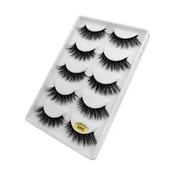 

3D Simulation Eyelashes Fashion Fluffy Eyelashes Reusable Naturally Handmade Soft Curl Luxury Fashion Artificial Lashes