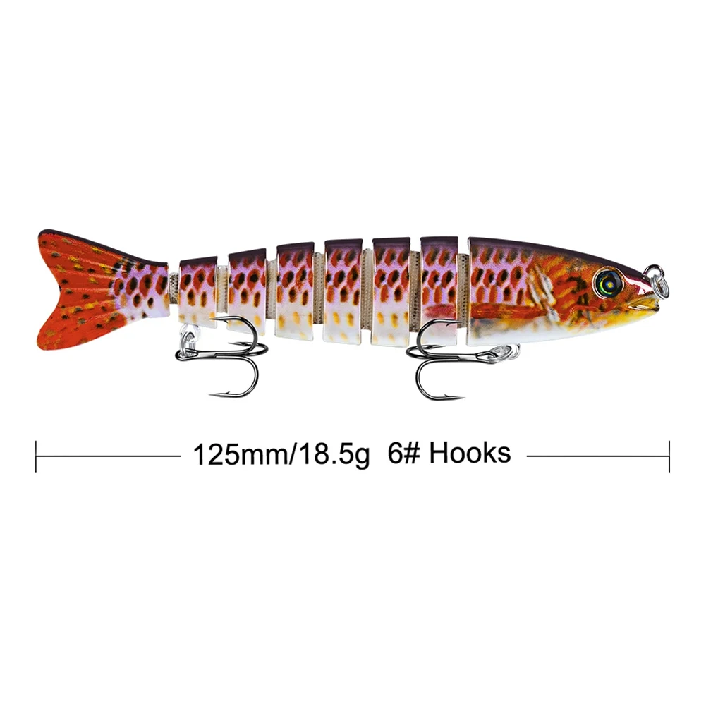 Portátil ao ar Iscas de Pesca Livre Premium 8 Seções Multicolorido Nadar Enfrentar Naufrágio Wobblers 2cm - 19g 11 Iscas artificiais
