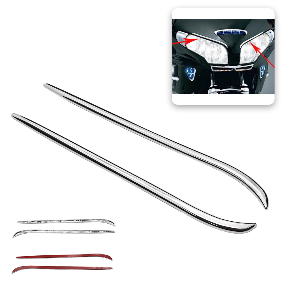 

Motorcycle Decoration Parts Fairing Eyebrows Trim For Honda Goldwing GL 1800 GL1800 2001 02 03 04 05 06 07 08 09 10 2011 Chrome