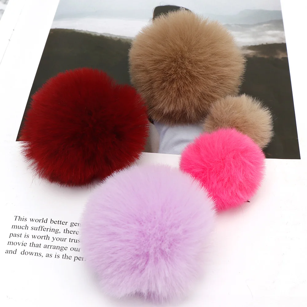 3/4 / 6cm Artificial Fur Ball For DIY Handicraft Hat Clothing