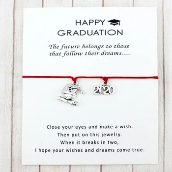 

Graduation Gift for School Leavers 2019 2020 Graduate Trencher Cap Square College Cap Diploma Charm Bracelets for Women