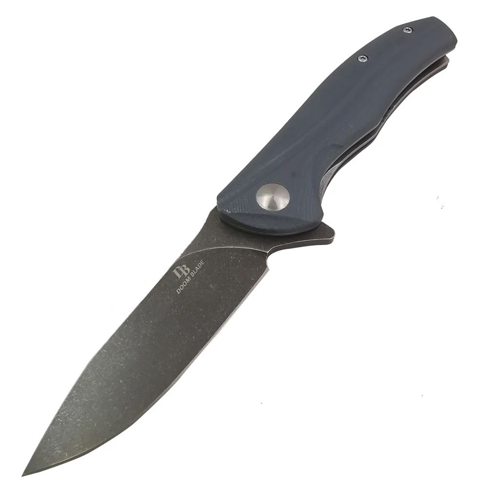 

60-61HRC D2 folding knife G10 handle stone washing process sharp outing fishing portable knives hunting knife survival