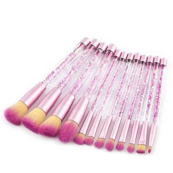 

12Pcs Crystal Style Makeup Brushes Set Powder Foundation Eyeshadow Blush Brush Cosmetic Professional Makeup Brush Kit Tools