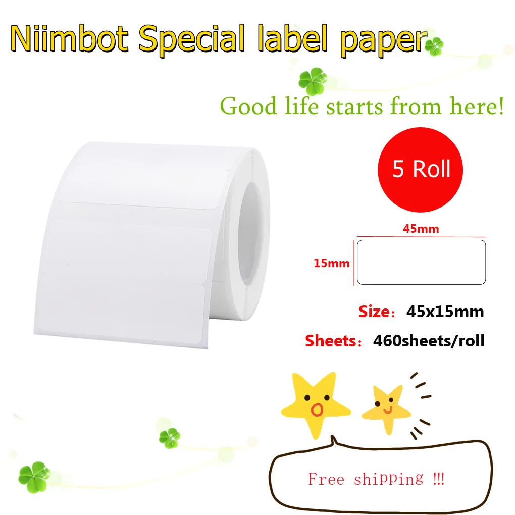 3-roll-self-adhesive-label-paper-multi-purpose-printable-sticker-labels-for-niimbot-b3s-b11-b21-thermal-printer-thermal-paper