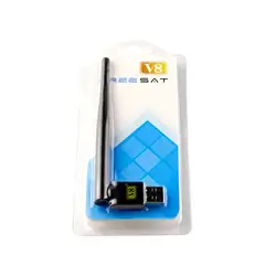 Мини-usb Wi-Fi беспроводной приемник с антенной LAN адаптер для Openbox V8S S-V6 V7 V8 Бесплатный комплект V7 V7 Combo V7 Super V8 золотой