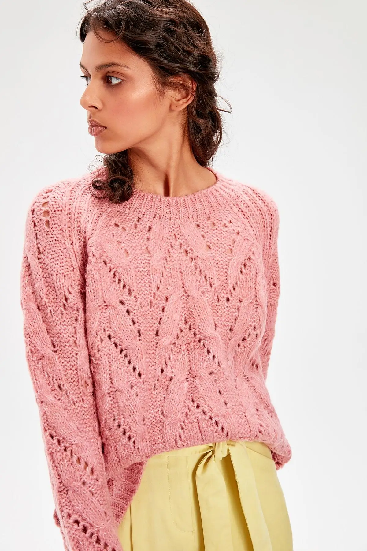

Trendyol Color Rose Mesh Detaylı Sweater TWOAW20KZ0172