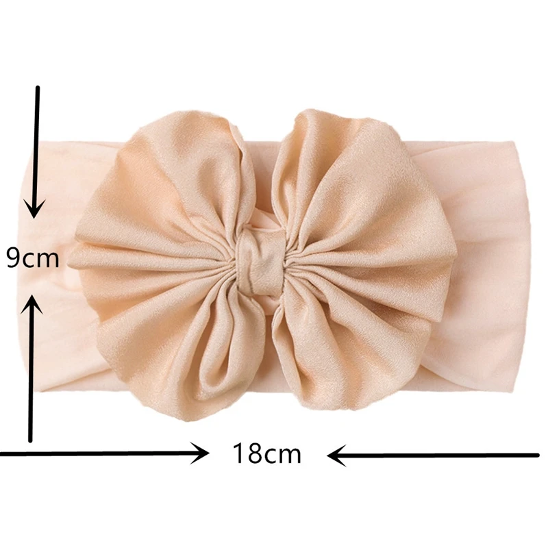 ergo baby accessories Toddler Soft Comfortable Elastic Nylon Hairband Cute Handmade Bowknot Baby Girls Headband Fashion Bows Headwear Holiday Gifts baby essential 