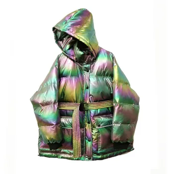 

Women 's Winter Multicoloured Jacket Ins Super Fire Photo's Coat Korean Version Jacket Detachable Cap Original Casual Coat