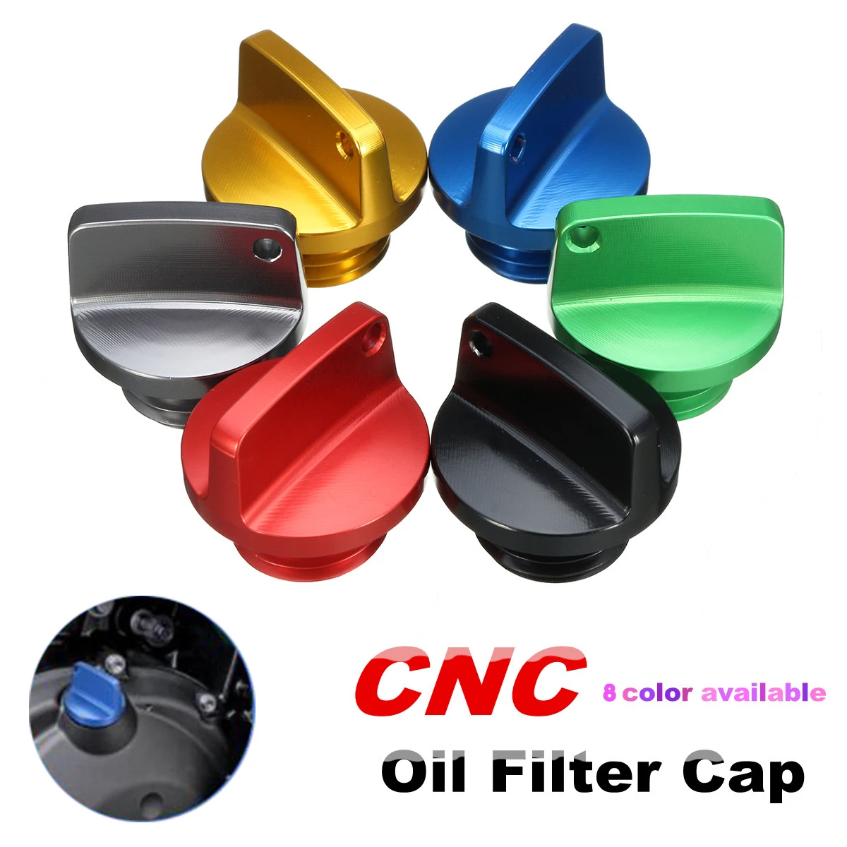 

Motorcycle Crankcase Cap CNC Engine Oil Filler Screw Cover Plug M20*2.5 For Yamaha MT09 FZ09 MT09Tracer FJ09 Tmax 500 T-max 530