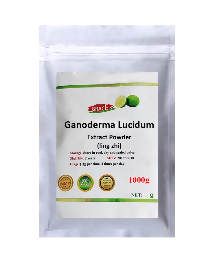 50-1000 г, Ganoderma lucidon, lingzhi, reishi, Ganoderma lucidon, экстракт порошка, улучшает антибактериальную активность и телосложение - Цвет: 1000g