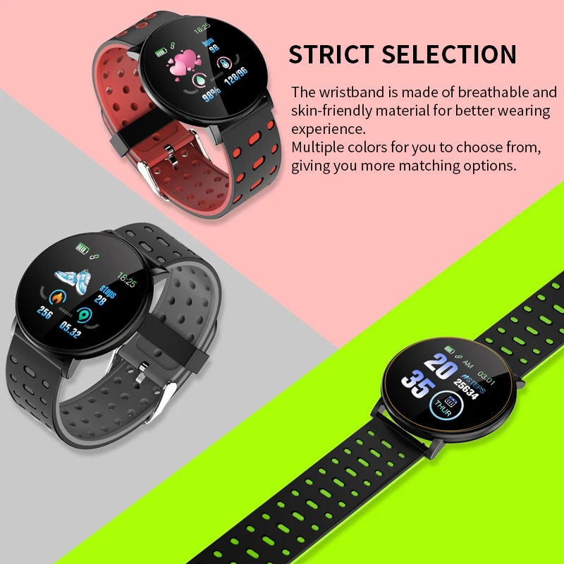 electronic wrist watch Smart Watch Men Women Health Heart Rate Blood Pressure Monitor Sport Fitness Tracker Smartwatch For Android IOS electronic watch