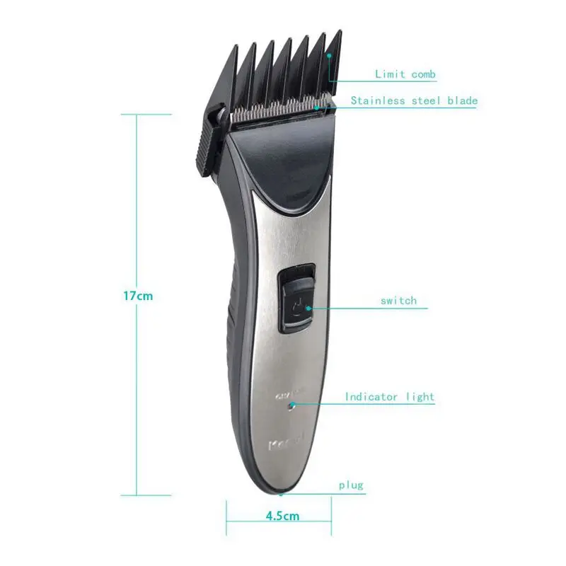 ABRA-Kemei KM-3909 Парикмахерская выделенная перезаряжаемая стрижка электрическая бритва для стрижки нож