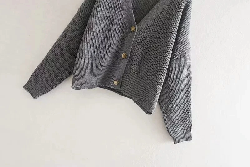 Увядший винтажный Кардиган Куртка Англия простой однобортный оверсайз короткий вязаный кардиган nouveaute Джерси mujer