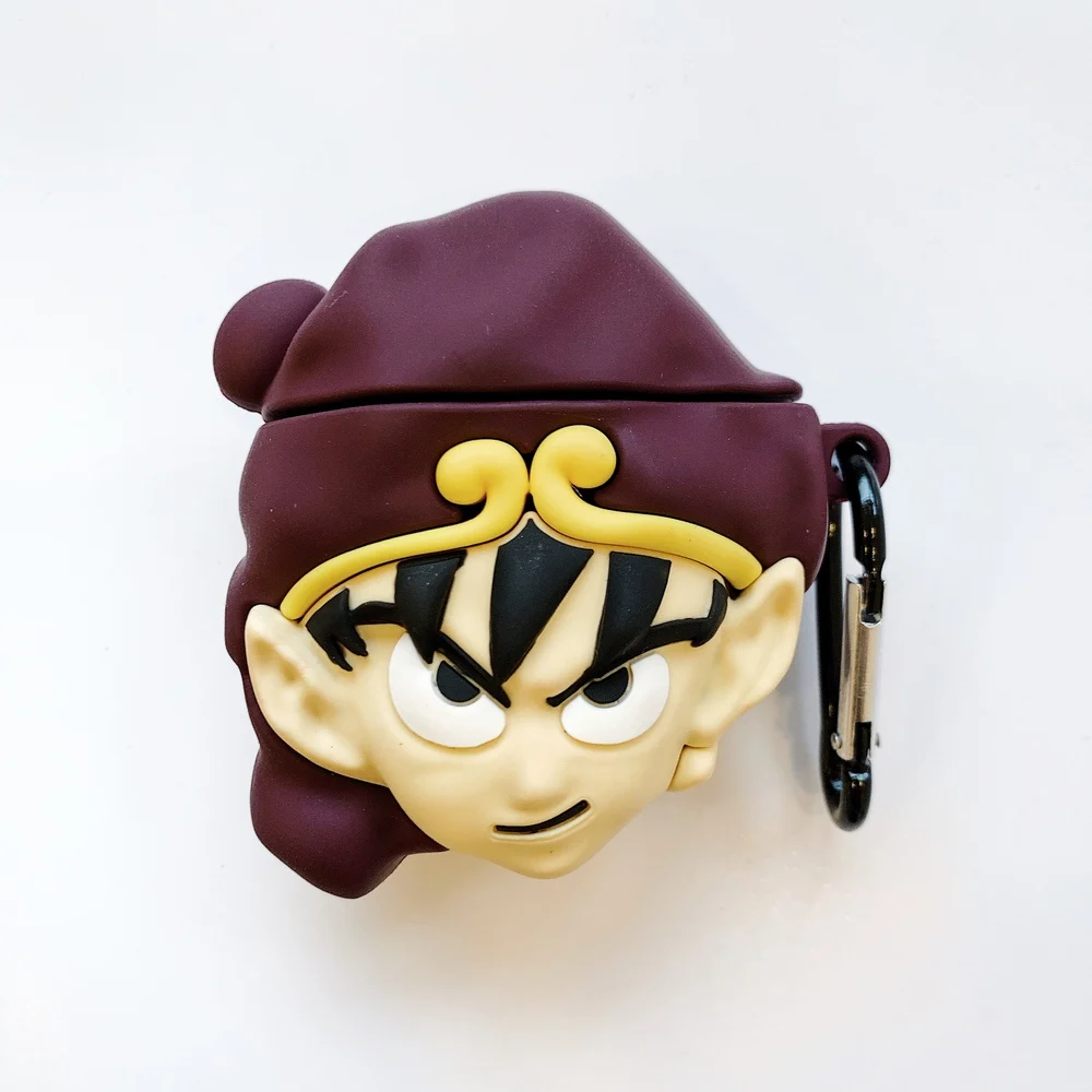 Аниме Dragon Ball Kuririn наушники чехол Piccolo чехол Гоку для AirPods 1 2 Bluetooth гарнитура зарядная коробка классный чехол s с крючком - Цвет: Goku