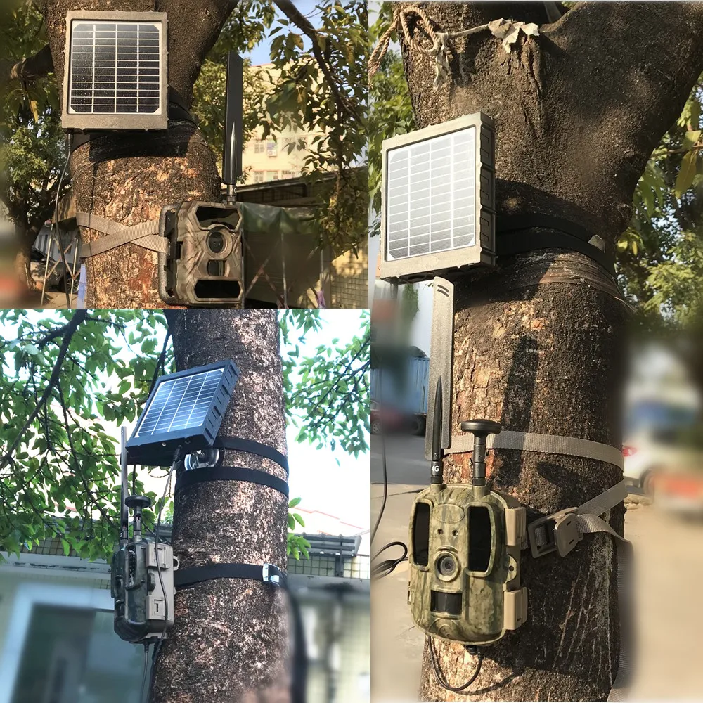 GPS 4G Hunting Camera 950NM With Solar Panel Charger 3000mAh Photo-traps Wild Camera With Solar Battery Hunter Traps