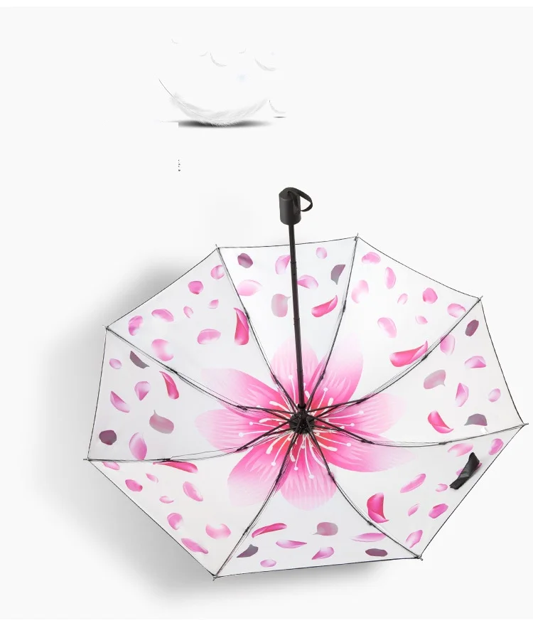 Креативный лепестковый Звездный мужской женский маленький зонт от солнца и дождя с защитой от ультрафиолета, Ветрозащитный складной компактный зонт для путешествий на открытом воздухе