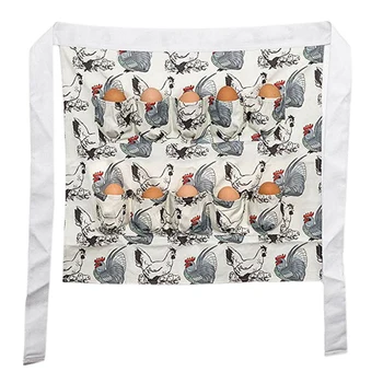 

AFBC Egg Collecting Harvest Apron with 12 Pockets Chicken Farm Work Aprons Carry Duck Goose Egg Collecting Farm Apron