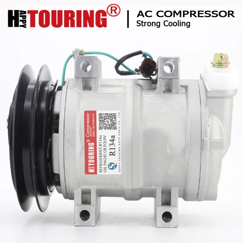 

dks15ch compressor for Hyundai Kobelco Komatsu Excavators 2039796830 2039796831 506011-7441 506211-6502 203-979-6830 24V 1gr