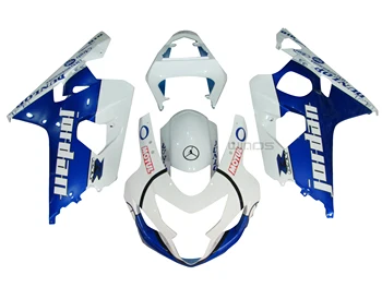 

Body Panel for Suzuki GSXR600 GSXR750 K4 2004 2005 Fairing Kit Blue White Jordan Edition