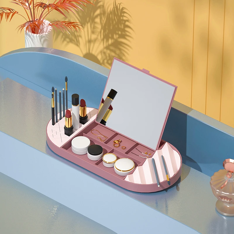 Desktop Dressing Table Makeup Organization Lipstick Storage Portable
