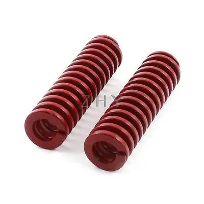 

2Pcs Med Load Red Spiral Stamping Compression Die Spring 10x35mm