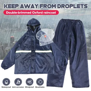 

Upgraded Raincoat Suit Outdoor Waterproof Fishing Fashion Sports Raincoat Unisex Riding Motorcycle Rainwear Suit Adult Women Men