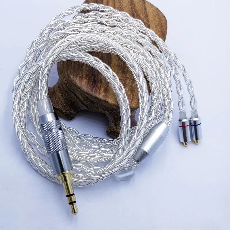 Ry C8 1 2m Diy Replacement Cable 3 5mm Silver Plated Upgraded Wire 8 Core Wire Cable For Repair Diy Hifi Mmcx Earphone Cable Earphone Accessories Aliexpress
