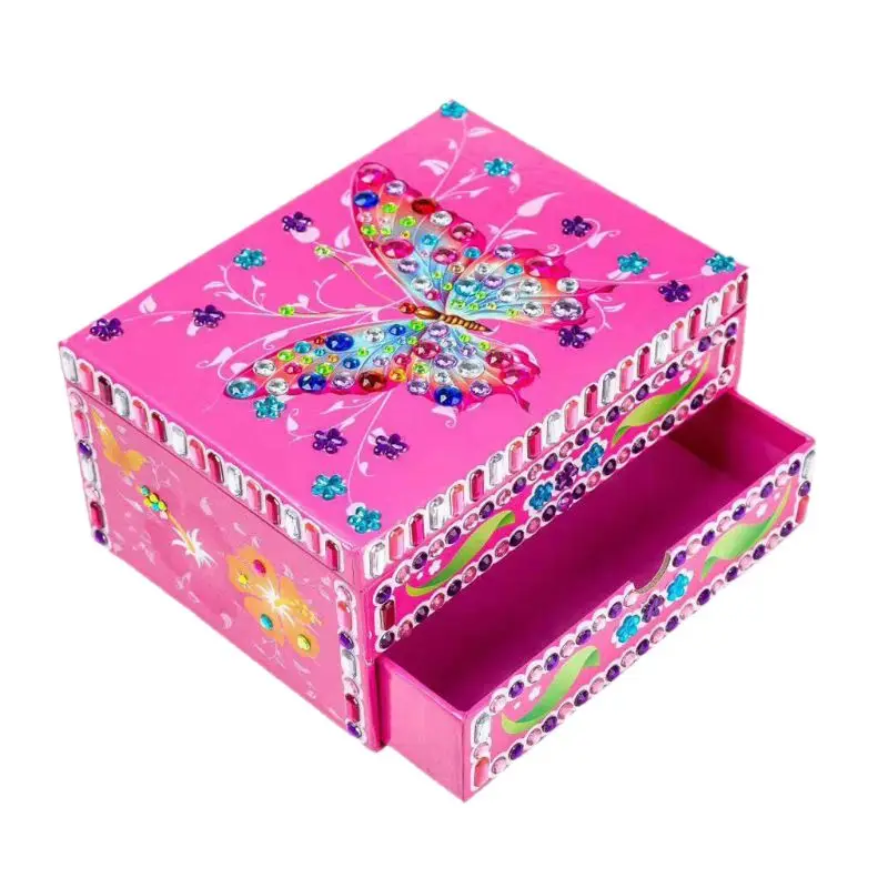 

diamond painting Jewelry Box for Girls, Necklace and Earring Organizer T4MD