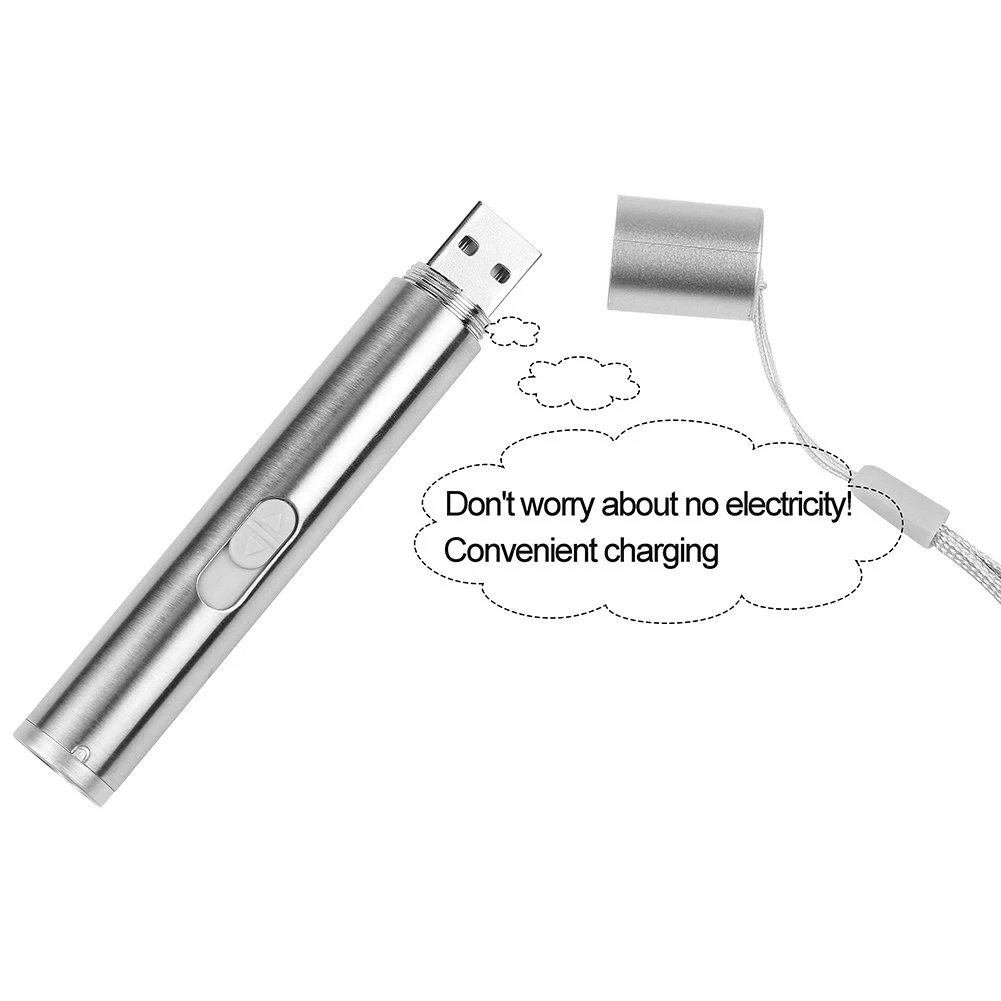 Забавная ручка для кошек, перезаряжаемая Usb, забавная ручка для кошек, 3-1, для упражнений и тренировок, фонарик для домашних животных, игрушка для кошек, собак, кошек, Интерактивная Pe