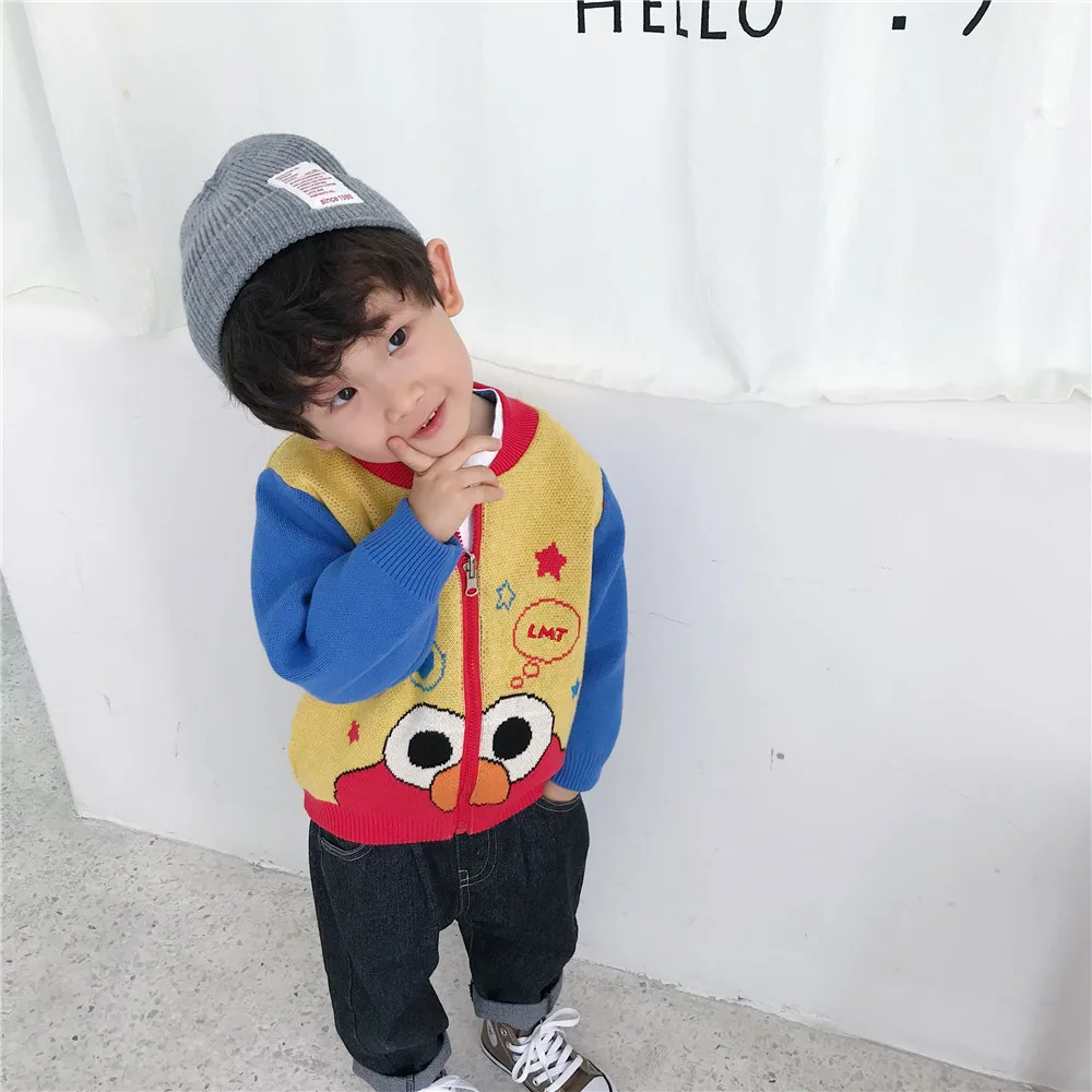 Tonytaobaby/новая осенне-зимняя одежда для мальчиков и девочек, ветрозащитное хлопковое трикотажные пальто Двусторонняя одежда