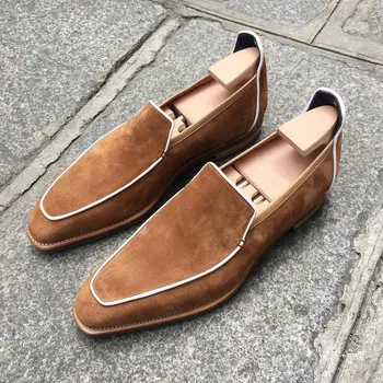 

Men Shoes Fashionable Pu Leather Lace-up Boots Handmade Casual Formal Stylish Autumnchelsea Boots Zapatos De Hombre HA034