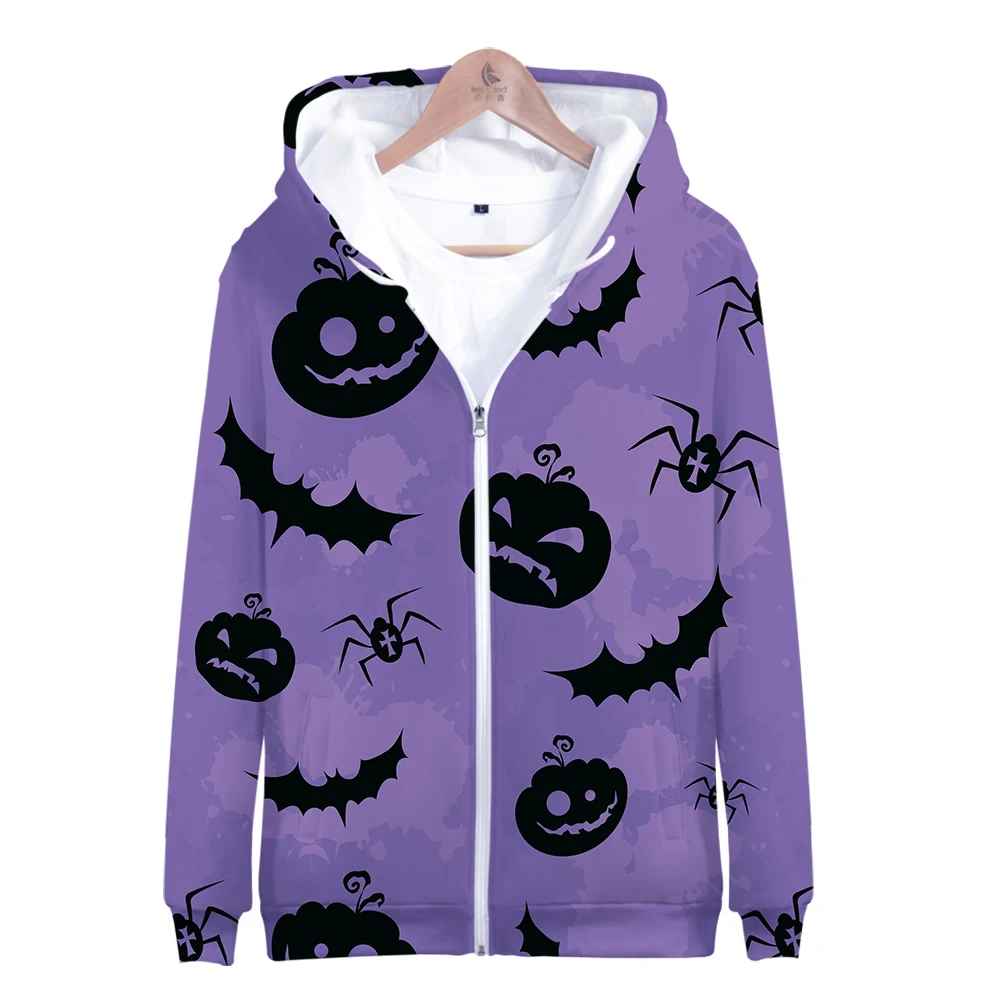

Personality 3D Print All Saints'Day Zipper Hoodies men 2020 Cute Hallowmas Hoodies Sweatshirts Women Long Sleeve 3D Cartoon Tops