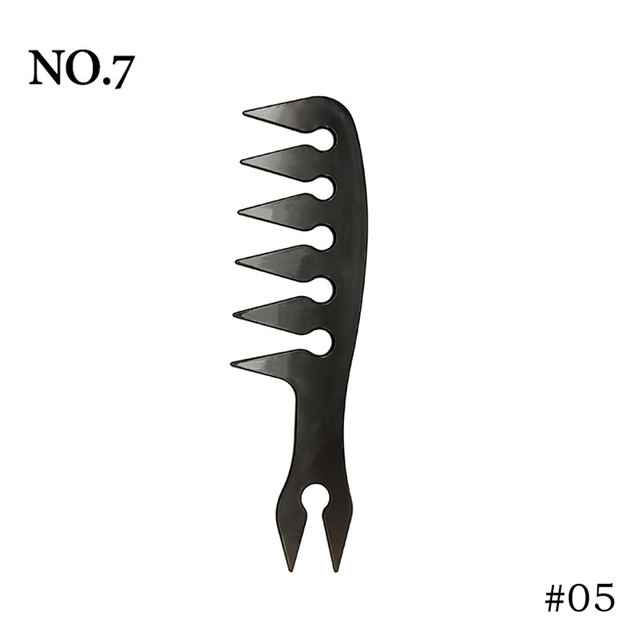 Teeth Double Side Tooth Combs Barber Hair Dyeing Cutting Coloring Brush Fish Bone Shape Hair Brush Man Hair Styling Tool