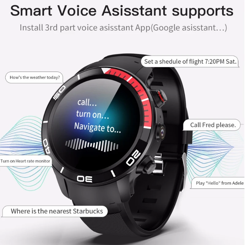 2020 Smart Watch Men GPS+4G Voice Assistant Heart Rate Blood Oxygen Monitor Smartwatch Women Fitness Tracker relogio inteligente