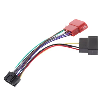

New 16Pin Car Stereo Plug Auto Adapter Wiring Harness Connector Radio Harness ISO Radio to ISO Radio Play