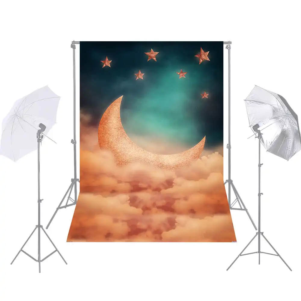 Andoer 1 5 2 1m 5 7ft Photography Background Backdrop Cartoon Night Sky Moon Star Cloud Backdrops Backgrounds Photo Studio Props Aliexpress