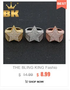 BLING KING 8 мм, кубинские звенья, кольца в стиле хип-хоп, для свадебной вечеринки, украшение, полностью покрыто льдом, кубический цирконий, модное микро кольцо для мужчин