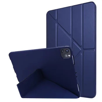 

For 2020 iPad Pro 11 inch Case PU Leather Soft Silicone Back Magnetic Smart Cover for iPadpro 11 inch Case Pink Green Rose Gold