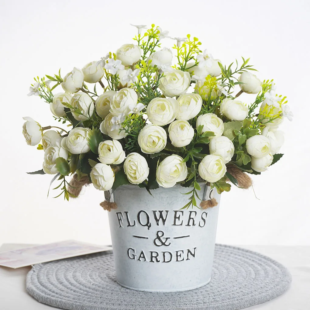 Гортензия чайные цветы розы Подсолнухи букет искусственных цветов для дома