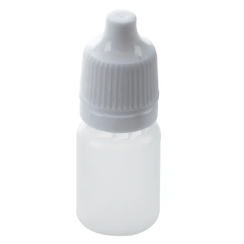 

10 Pcs Empty Eye Dropper Bottle Plastic Eye Liquid Screw Cap Lids 5ml