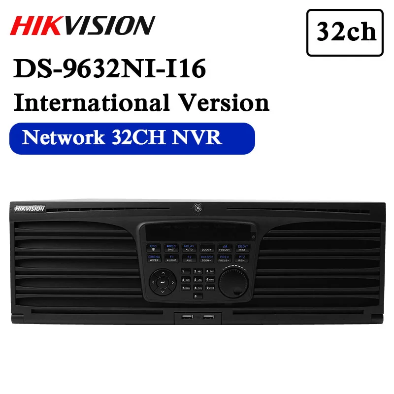 

Free shipping DS-9632NI-I16 replace DS-9632NI-XT 32ch Original English Version NVR with 16SATA interfaces
