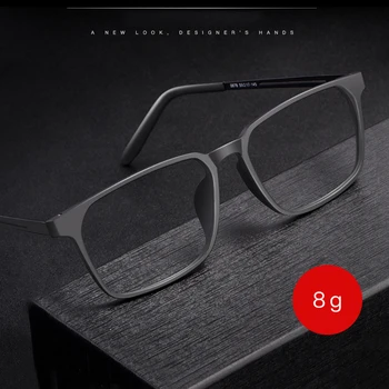 Gmei Optical Eyeglasses Frame For Men And Women 8878 Titanium Flexible Legs With TR90 Plastic Front Rim Eyewear Spectacles Frame