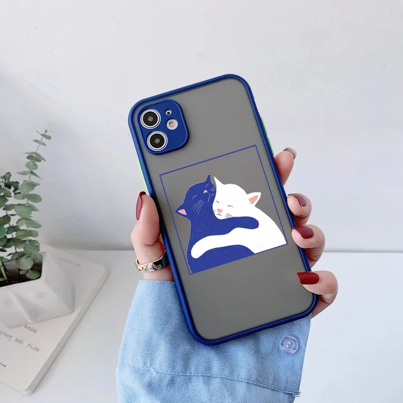 Cute Cartoon Cat Phone Case - Fun and Stylish Animal Back Cover