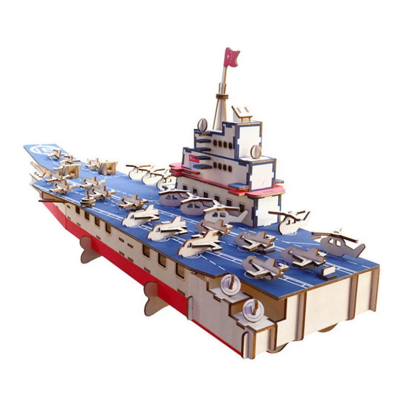 

DIY Model toys 3D Wooden Puzzle Super ship Wooden Kits Puzzle Game Assembling Toys Gift for Kids Adult P61