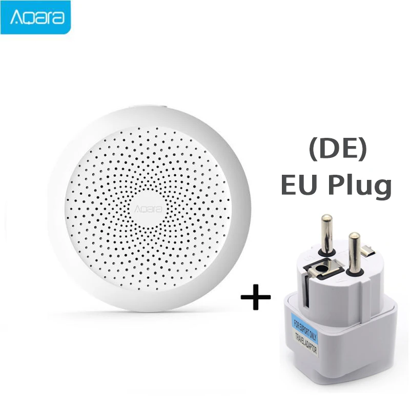 Aqara хаб шлюз с RGB светодиодный ночной Светильник Smart Work для Apple Homekit Mijia APP International Edition US KU EU Plug - Цвет: DE Plug